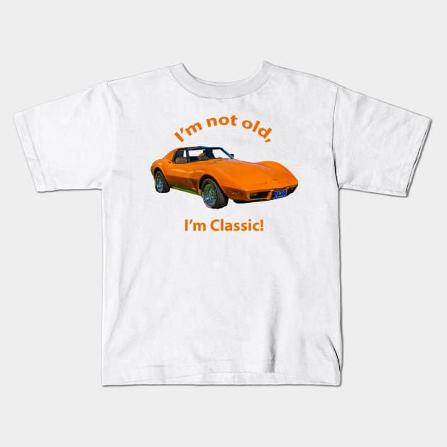 1977 Corvette. Kids T-Shirt by mtbearded1